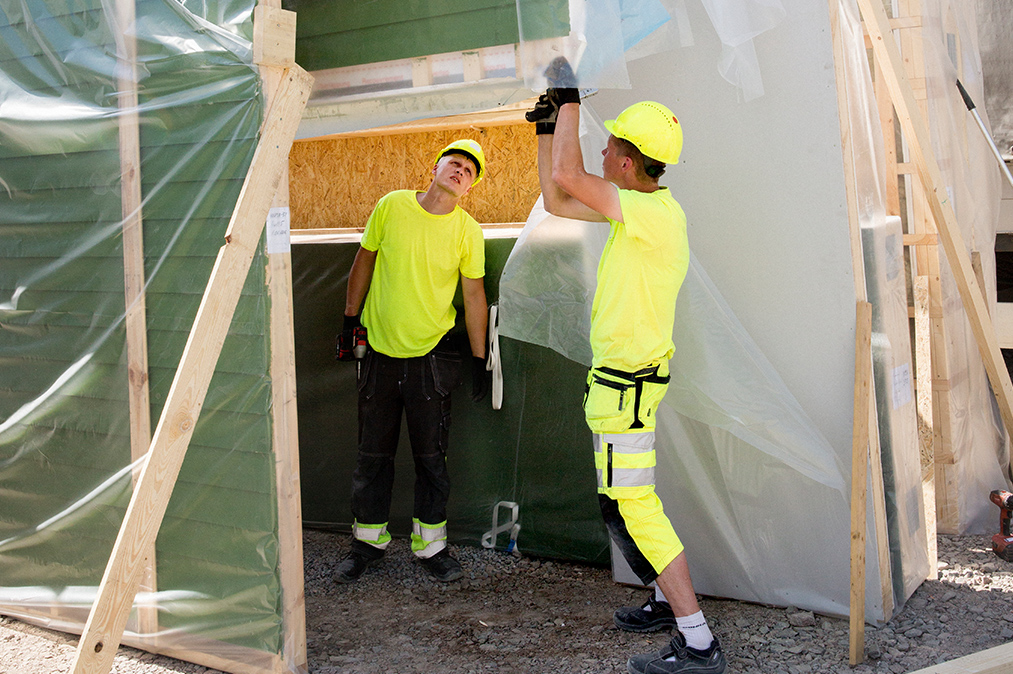 Fotograf: Lena Granefelt
Bildbyrå: Johnér Byggnadsarbetare på ett bygge