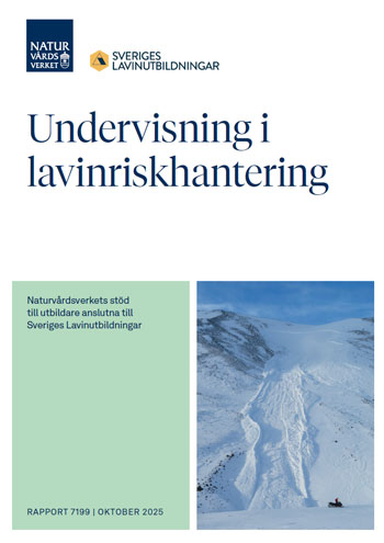 Omslagsbild för publikationen Undervisning i lavinriskhantering.