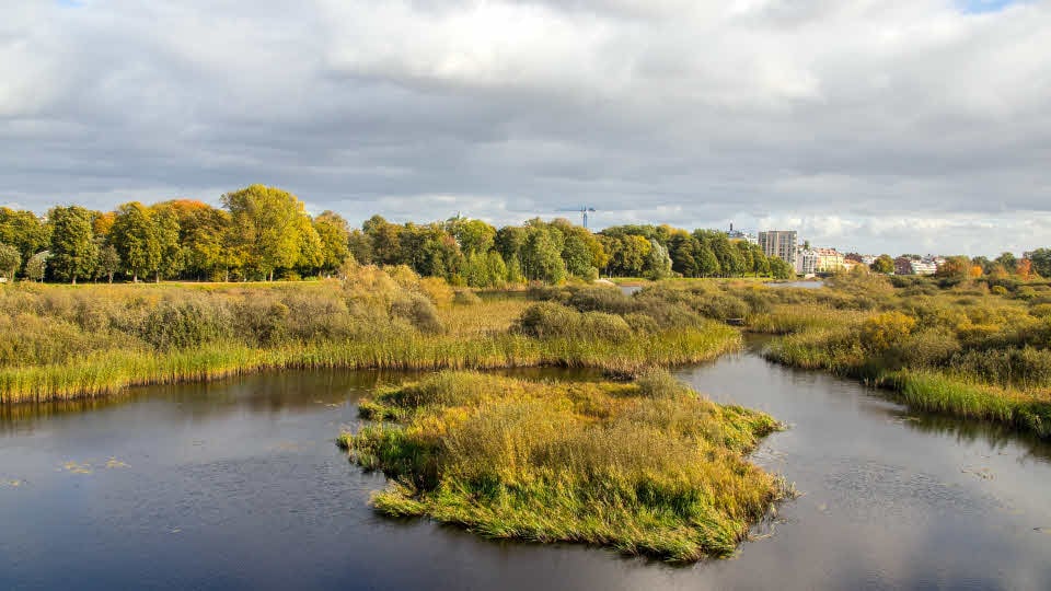 Fotograf: Naturvårdsverket En vy över ett vattenområde i Vattenriket, Kristianstad.