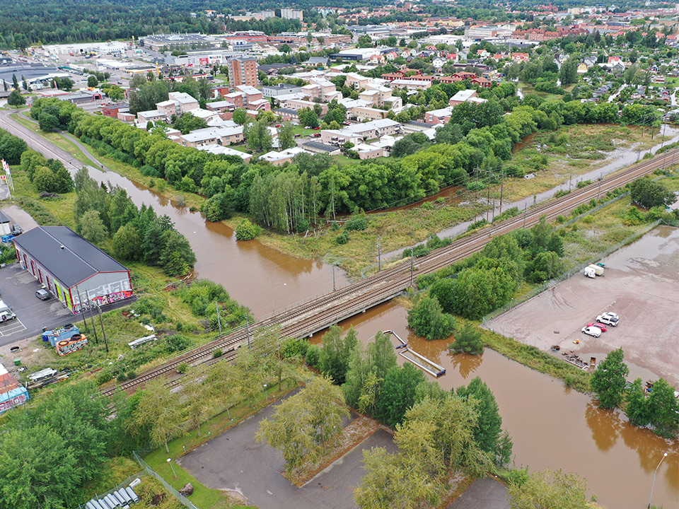 Fotograf: Magnus Stenmark Flygfoto översvämning